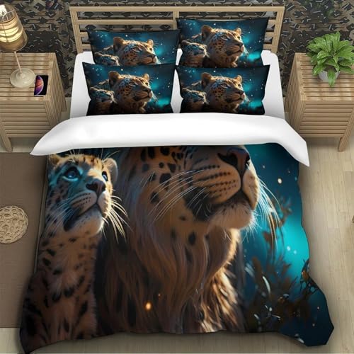 Housse de couette léopard 3D le cadeau idéal pour la chambre d'un ado - 5