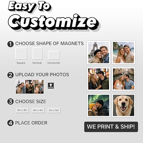 Imanes personalizados para fotos 3 unidades miniatura 4