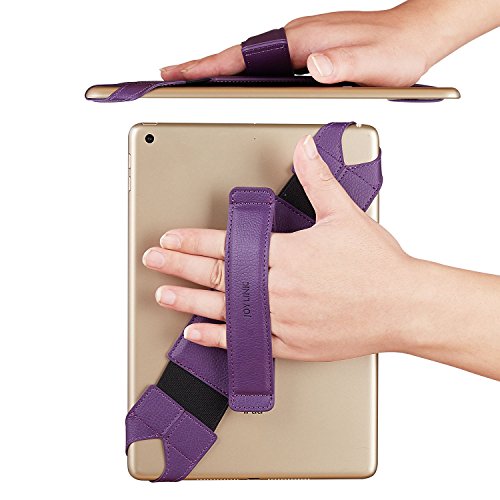 Universal Tablet Hand Strap Holder, Joylink 360 Degrees Swivel Leather Handle Grip