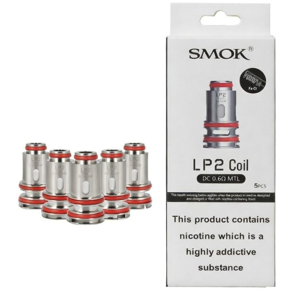 SMOK LP2 DC 0.6 Ohm MTL Coils [Pack of 5] - Concentrated MTL, Dual Core  Build, Tighter Draw, Warmer Vapour, 15 to 25W, Replacement Coil for  RPM4/GPrivPod/GPrivPro/MorphPod80 Kit, No Nicotine: Amazon.co.uk:  Electronics