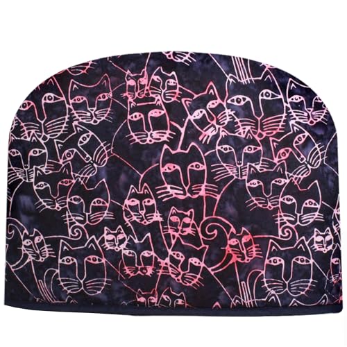 Batik Cats Laurel Burch Design Tea Cozy - Large Double Insulated Tea Cozy - Made in The USA