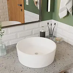 Cuba Pia para Banheiro Redonda Serena Branco