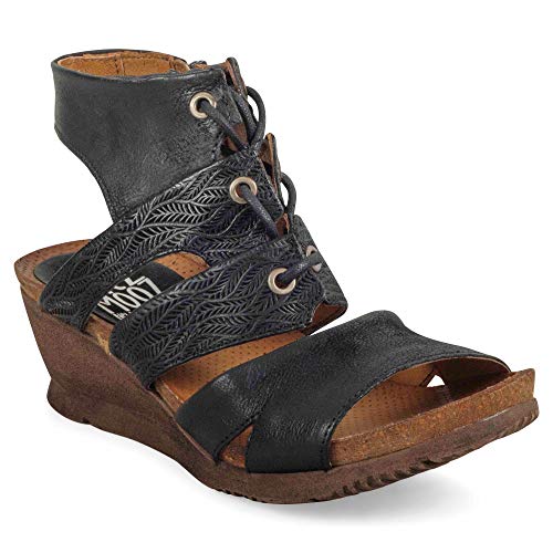 Miz Mooz Sierra Women's Wedge Sandal Black
