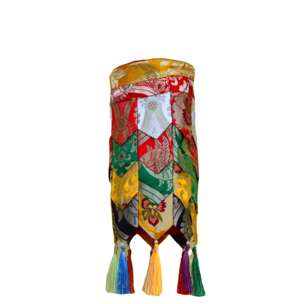 GGFFJ Tibetan Style Home Buddhist Temple Decoration Buddha Building Treasure Cover Scripture