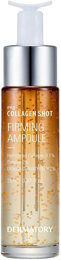 DERMATORYPro Collagen Shot Firming Ampoule - Deep Moisturising Serum for Firmer Healthier Skin - 20ml
