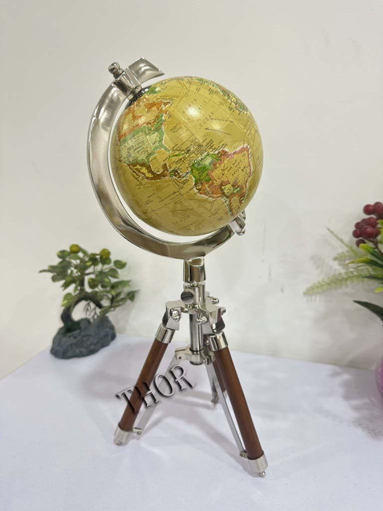 Rotating World Globe with Stand office home decor