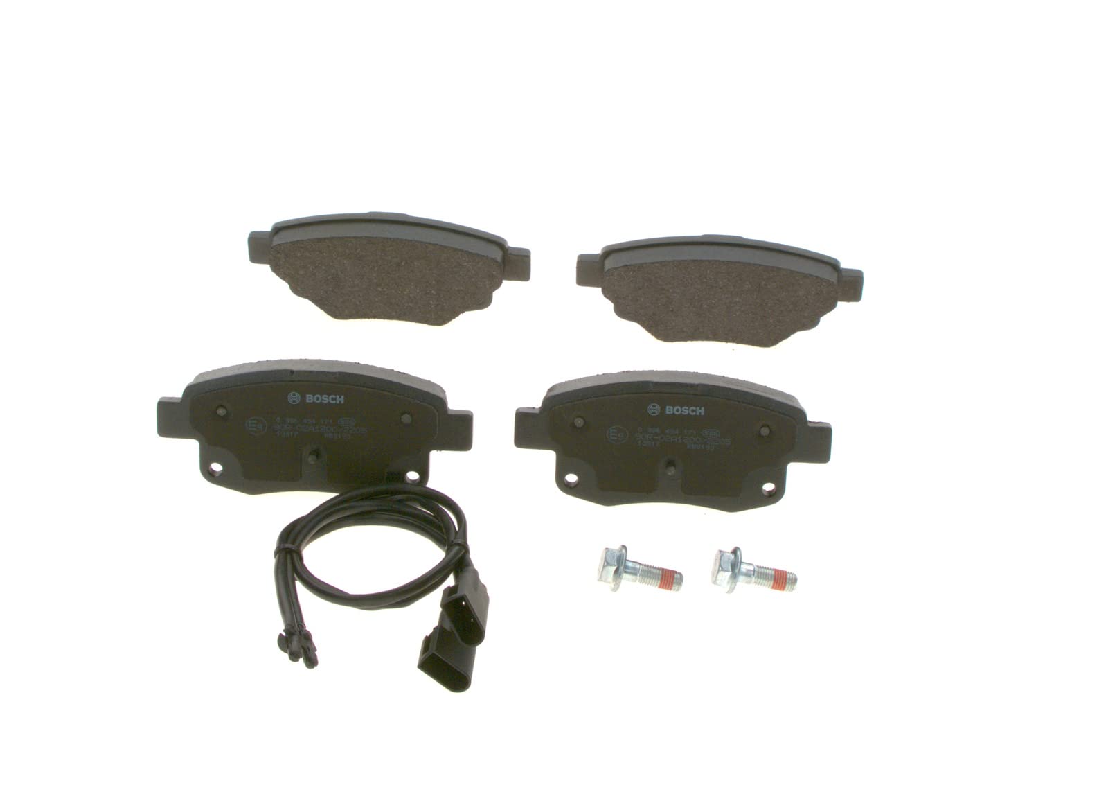 BOSCH Jeu de plaquettes de frein essieu arrière 0986494171