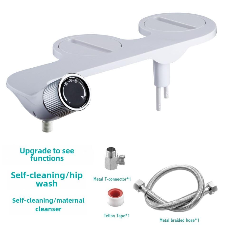 Ultreos Bidet Attachment for Toilet Self-Cleaning Nozzle Bidet Toilet Seat Attachment Pressure Adjustable Bathroom Hygienic for Men/Women 3