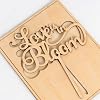 CANTLY Love Is In Bloom Wood Cake Topper - Floral Bridal Shower Party Cake Decoration Supplies, Wildflower Themed Wedding Shower, Engagement, Bachelorette Party Cake Decor #5