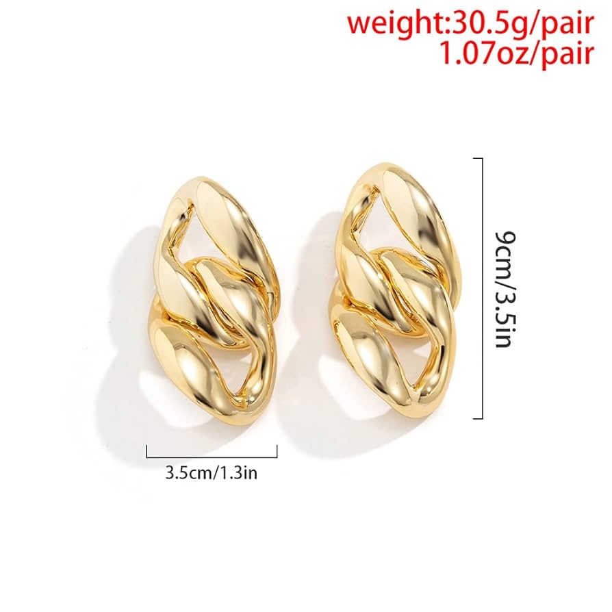 Amazon.com: Octwine Fashion Irregular Big Chain Drop Link