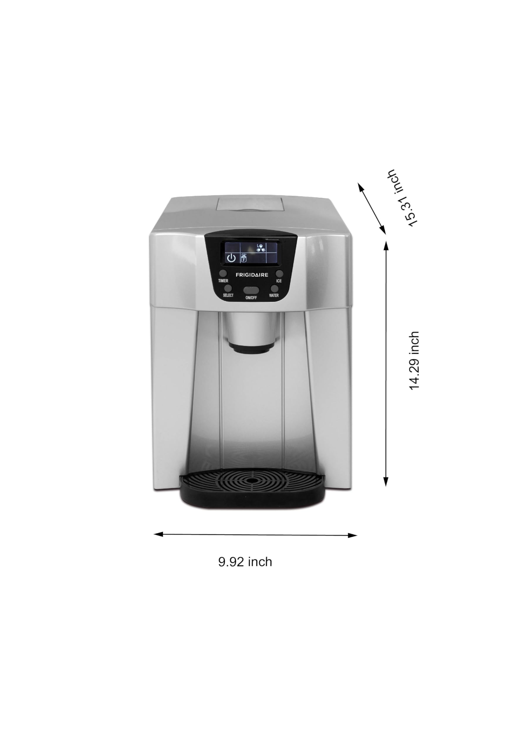 Frigidaire EFIC227 Countertop Compact Ice Maker and Water Dispenser, Black… (-, Silver, 1) on Fridge.com