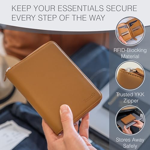 Travaci Full Grain Leather Passport Holder