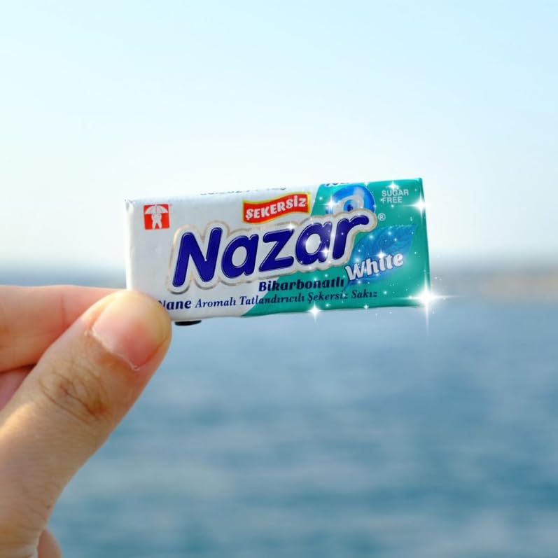 Miniatura 6 de NAZAR Goma de mascar de bicarbonato blanco aromático menta brisa sin azúcar para ejercitador de mandíbula  Refresca tu aliento  Apoya la salud bucal