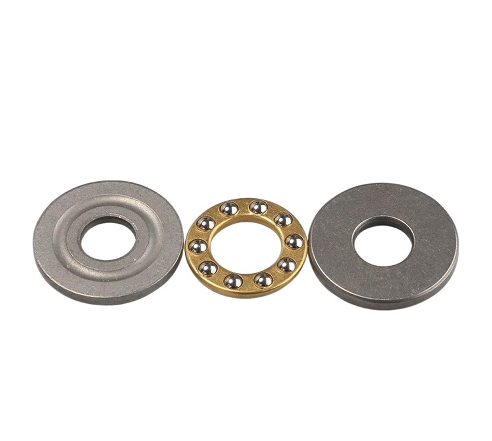VSPPJYFG Bimetal Seal Shield Micro deep Groove Bearing 1pcs Metal Ball Bearings High Precision Miniature Thrust Axial Ball Bearing(8x14x4MM)