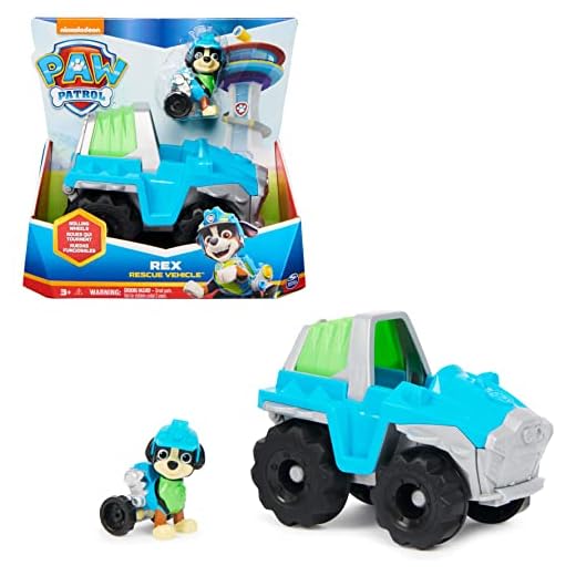 Paw Patrol, 10. Jubiläum, Dino Rescue Rex Fahrzeug (Basic Vehicle/Basis Fahrzeug), Spielzeugauto, ab 3 Jahren