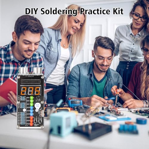 MIOYOOW HC-SR04 Ultrasonic Ranging Alarm Soldering Kit with LED Lights - Image 4