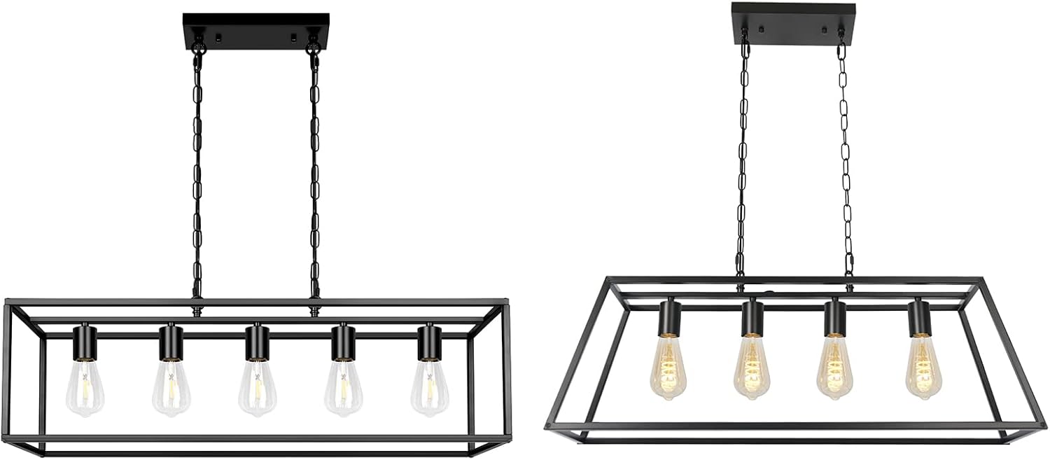 Z ZOSIMIO LIGHT Black Farmhouse Kitchen Island Lighting
