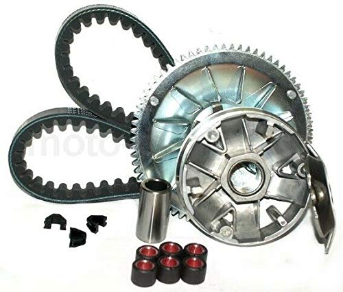 UNTIMERO Neuf VARIATEUR Joue Fixe Courroie KIT Compatible with Peugeot SPEEDAKE ELYSTAR TKR 50 AC