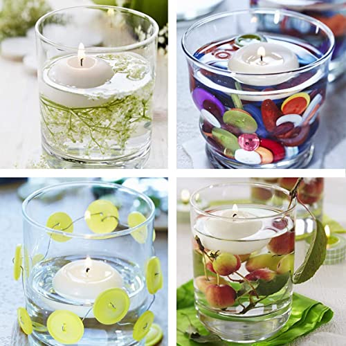 Yiia 10 Hour Burning White Unscented Classic 3" Floating Candles For Weddings, Parties, Special Occasions And Home Decorations (Set Of 36) #TOP4
