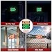 Photoluminescent Aluminum Exit Sign Red Glow in The Dark, 12x7 In Self-Adhesive Backing Emergency Exit Sign Sticker with Removable Arrows, Non-Electrical for 50 Feet Visibility (1 Pack)