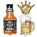 CheeseandU 3Packs Party Large Foil Balloons - Beer Mug & Whiskey Bottle & Golden Crown for Bar Valentines Wedding Decors Aluminium Balloon Birthday Party Decoration Supplies