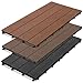 Produktbild casa pura WPC Terrassenfliesen Prestige | Terrassendielen 60x30 cm | klick Fliese in Holz Optik | Testnote GUT | einzeln oder im Set | Dunkelbraun (1 Stück)