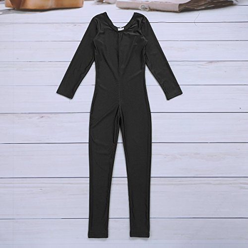 image for dPois Kids Big Girls' Long Sleeves Full Length Gymnastics Dance Jumpsu