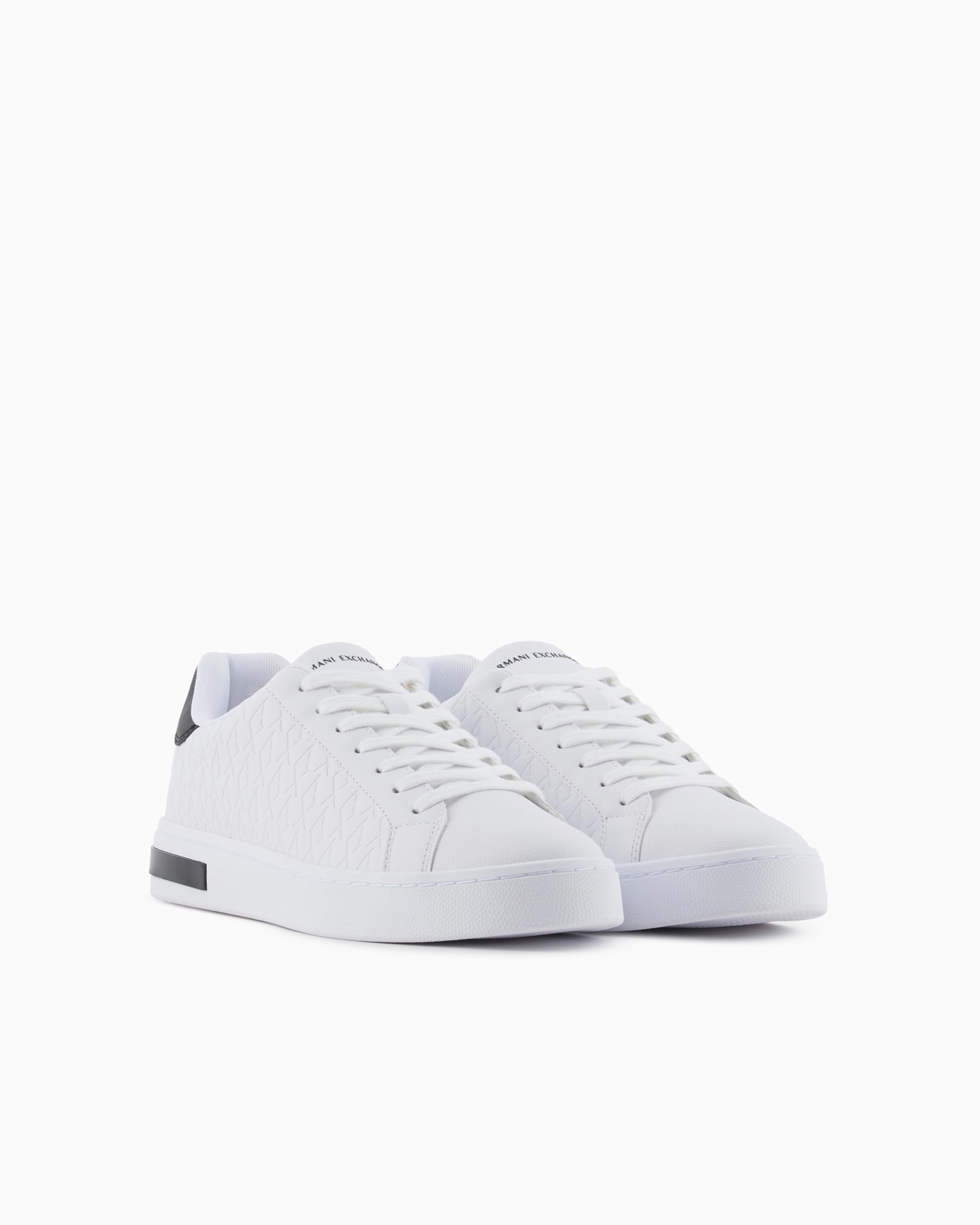 Armani Exchange - Sneakers Con Lacci M0028 Optical White+​black art.​XM000140 M0028 OPTICAL WHITE+​BLACK 40