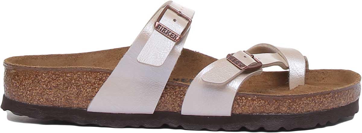 Birkenstock 071661 Mayari pearl white, Birko Flor Graceful SANDALO Donna, White EU 40