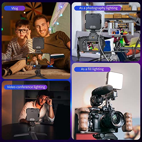 Image of Camera Light, ARTCISE LED Video Light with 2000mAh Rechargeable Battery 2500-6500K with Cold Shoe Mount for Sony, Nikon, Canon DSLR Camera and Vlogging, YouTube