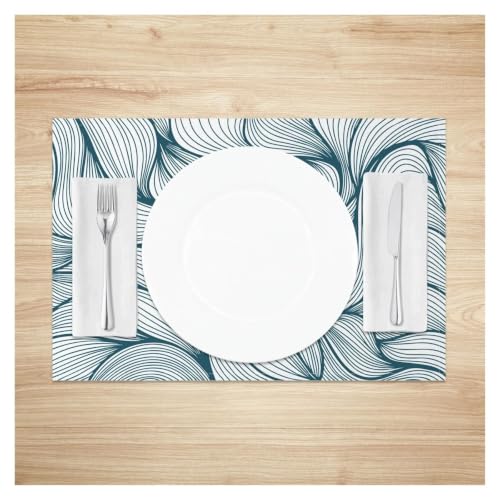 Tapis de table feuilles fraîches (004) imperméable et isolant