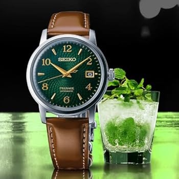 Seiko Presage Cocktail Time Mojito SRPE45J1, Brązowy/zielony