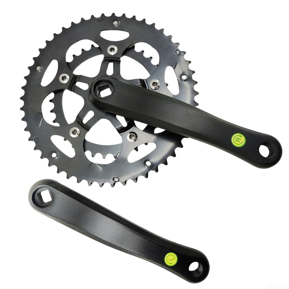 Pédalier de vélo 50/34 dents pour vélo de route 8-10 vitesses, disque à engrenage variable, 170 mm, manivelle à trou carré