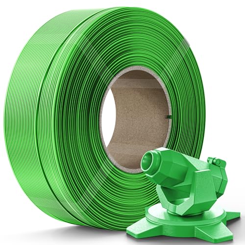 Image of Creality PETG Filament Refill 1.75mm 3D Printer Filament, 1kg (2.2lb) Refilament for Bambu Lab Reusable Spool, Dimensional Accuracy ±0.03mm, Green