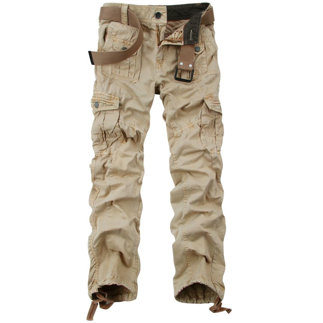 Vogrtcc Pantalones Cargo Multibolsillos para Hombre Pantalones Largos Sueltos Militares