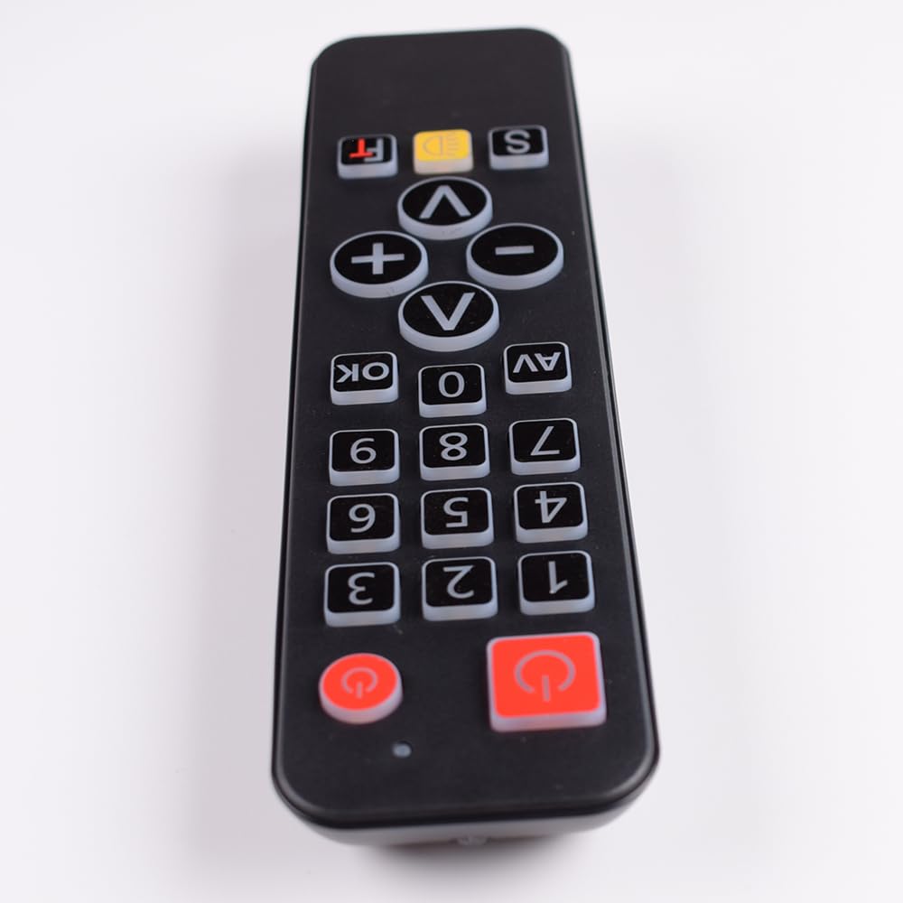 Apprendimento del telecomando for la TV STB DVD DVB HIFI 21 tasti pulsante grande telecomando universale con retroilluminazione for gli anziani