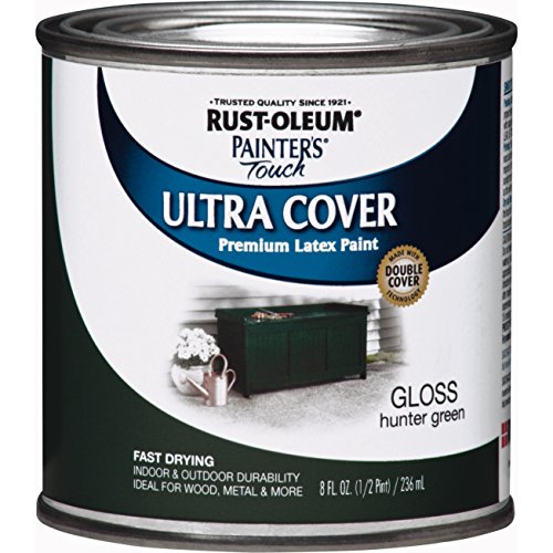 Rust-Oleum Painters Touch Ultra Cover Indoor and Outdoor Gloss Hunter Green Paint 8 oz.