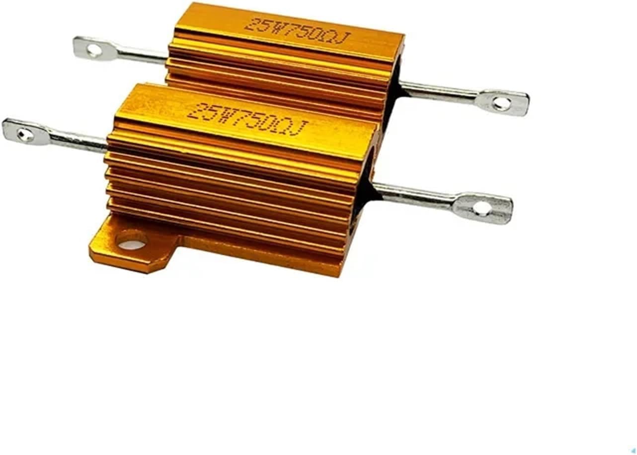 1pcs 10W 25W 50W RX24 Aluminum Power Metal Shell Case Wirewound Resistor 0.1 0.5 1 1.5 2 6 8 10 20 100 150 200 300 1K 10K ohm(15R,10W)