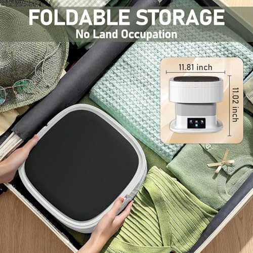 Image of SeMi AuToMaTiC FoLdInG SmAlL MiNi WaShInG MaChInE WiTh DrYeR DeEp CLeAnInG FoR UnDeRwEaR WaShINg MaChInE SeMi AuToMaTiC