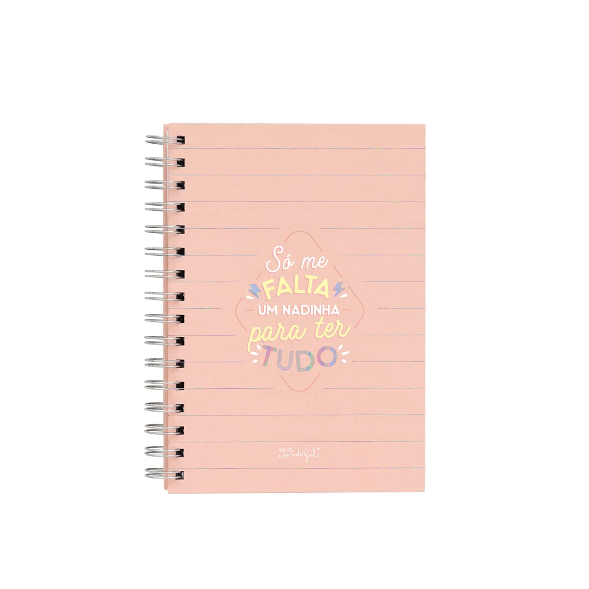 Mr. Wonderful Caderno pequeno - Só me falta um nadinha para ter tudo