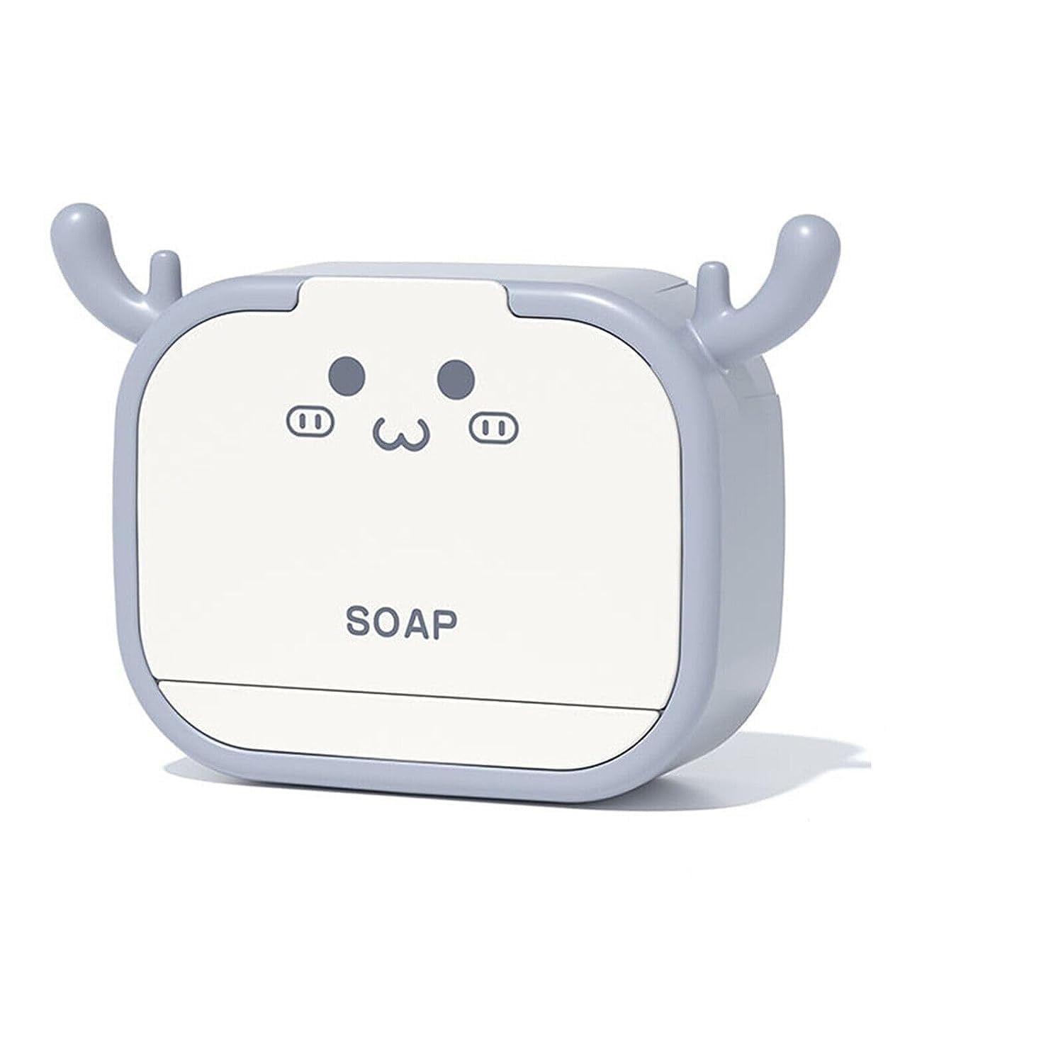 GION Cartoon Soap Case/Soap Stand/Soap Drain Holder Box Tray with Lid Cover, Wall Mounted, No Drilling (1Pcs) (B0CST47K44) Amazon Price History, Amazon Price Tracker