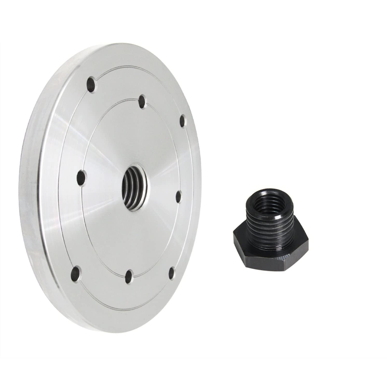 Shundeed 150Mm- M18x2.5 Woodworking Lathe Panel, Woodworking Lathe Chuck, Flange Panel, For Woodworking Lathe(150Mm- M18x2.5)