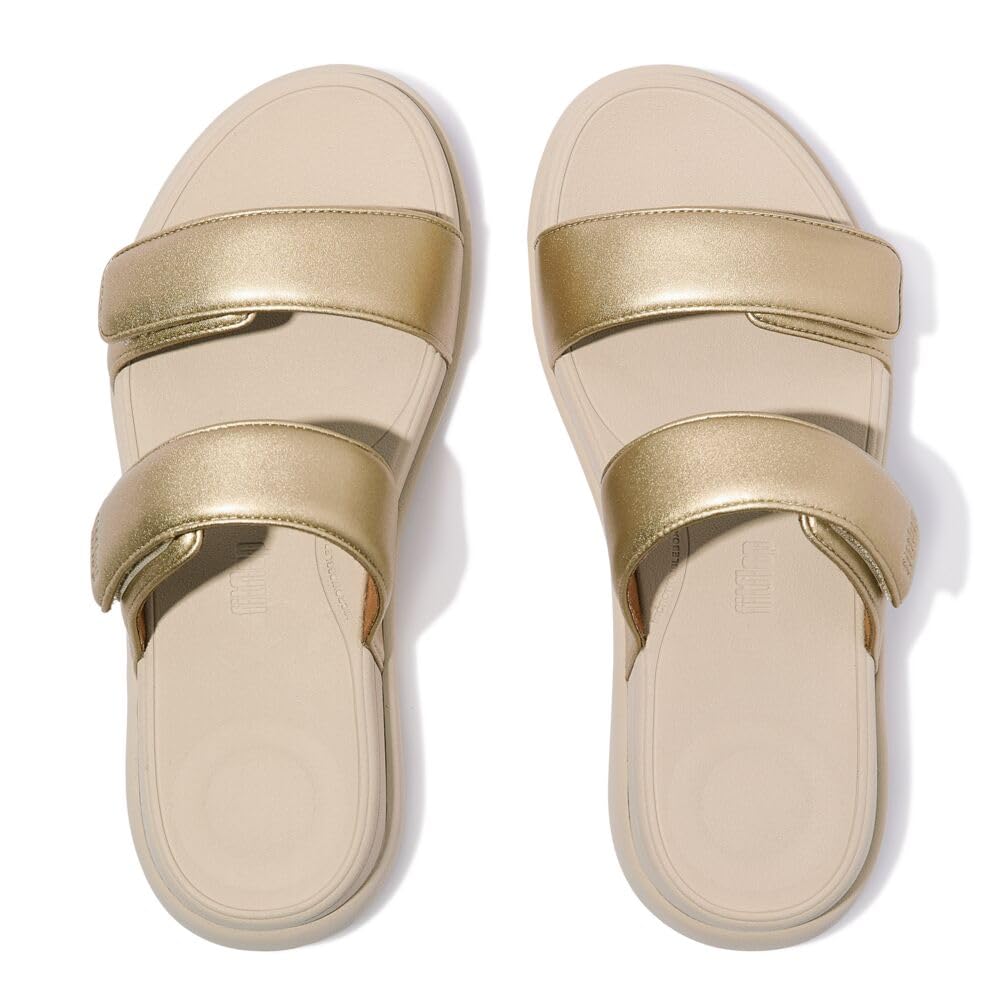 Fitflop F-mode Go Adjustable Flatform 2-bar Slides Sandale caleFemme