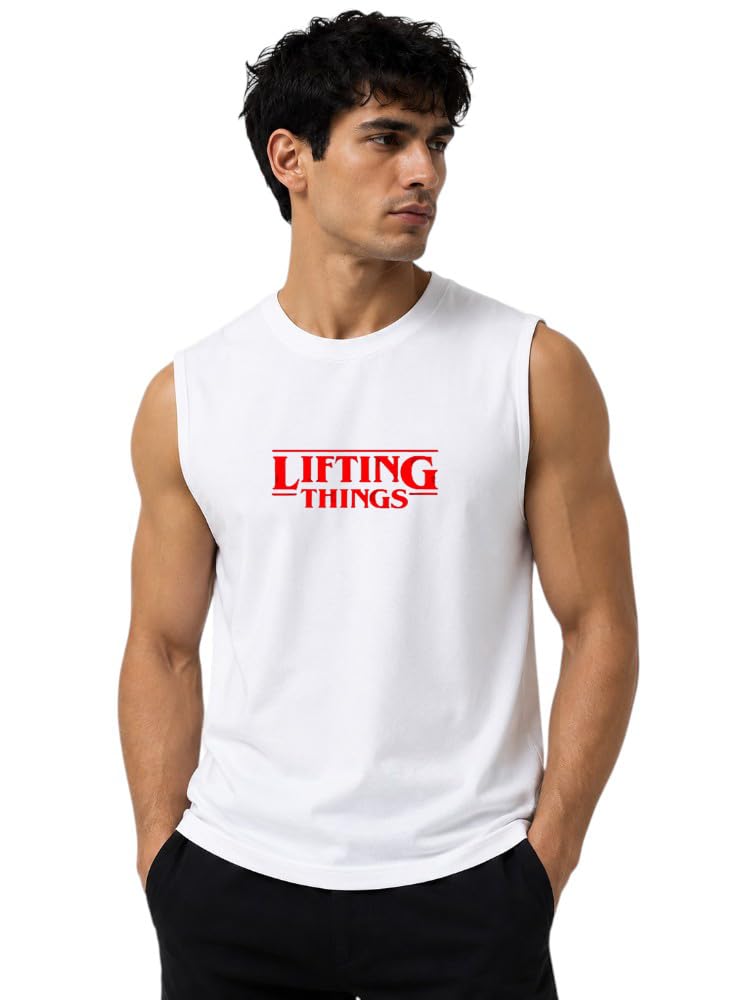 Men Cotton Printed Ribbed Round Neck Sleeveless Casual| Sports| Gym| Tank Top | Vest| Regular Fit T Shirt-image-36
