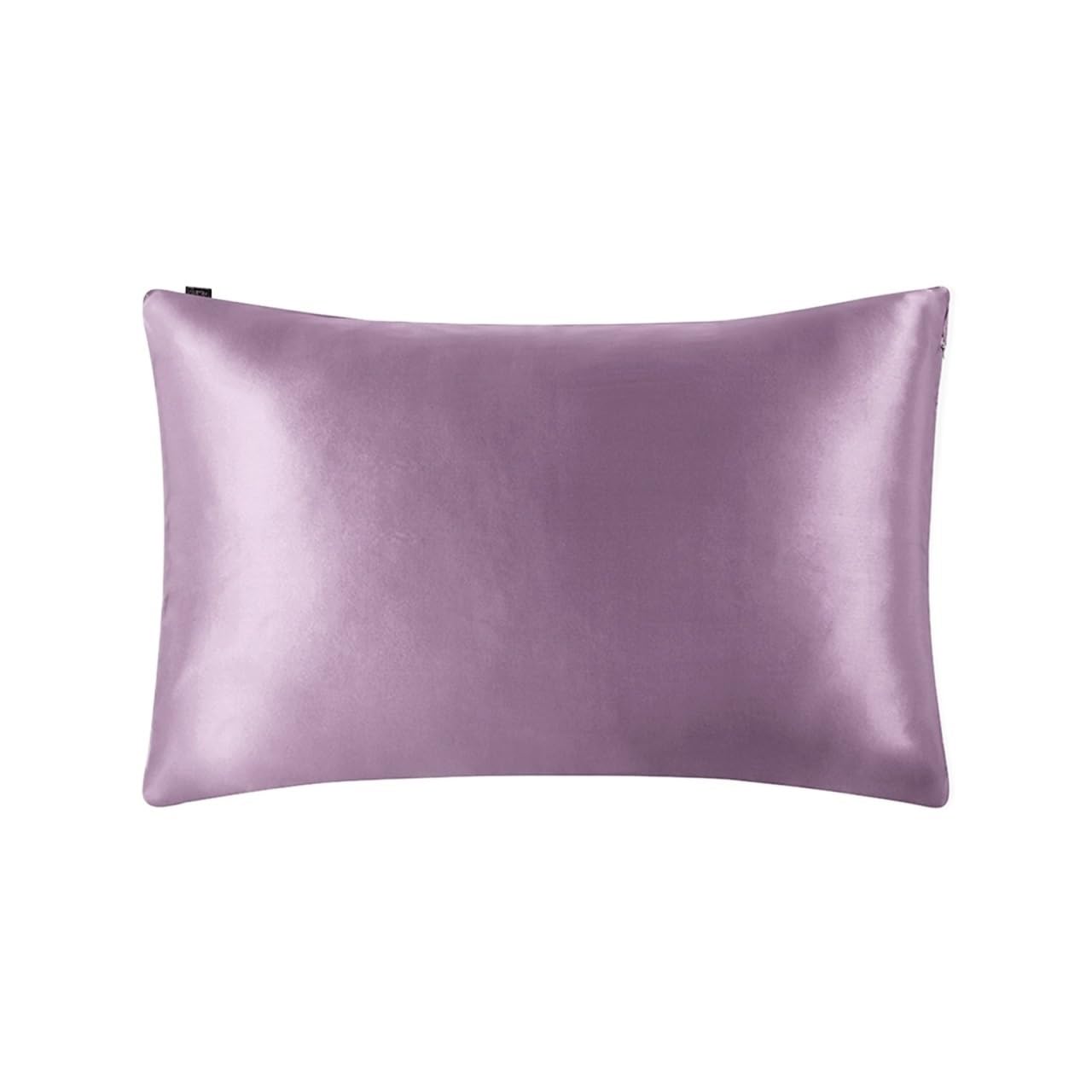 Silk Pillowcase With Hidden Zipper Care for Hair Pillow Cover for Bedding(Lavender,50x75cm(Queen))