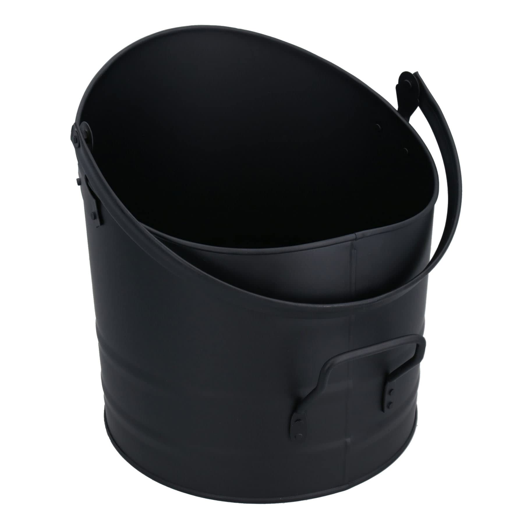 Eclipse Style Black Coal Log Burner Scuttle Bucket Wide Mouth Fire Fireplace