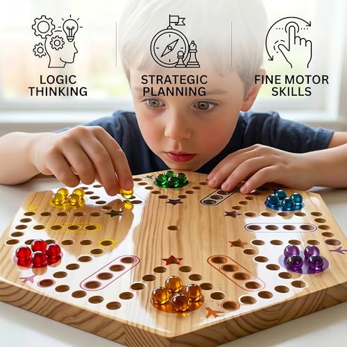 Juego de Mesa Doble de Madera 2 en 1, 13 Pulg miniatura 6