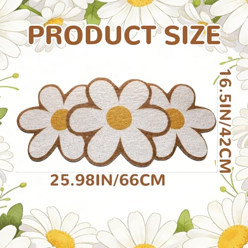 Tapete de bienvenida Daisy amarillo 70 cm miniatura 2
