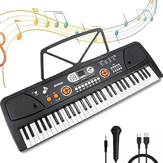 Clavier de Piano Numérique,Clavier Électronique 61 Touches Musique Clavier Portable Keyboard Piano pour Enfants Débutant… - Les Beatles, Paul McCartney, John Lennon, RIngo Starr, George Harrison
