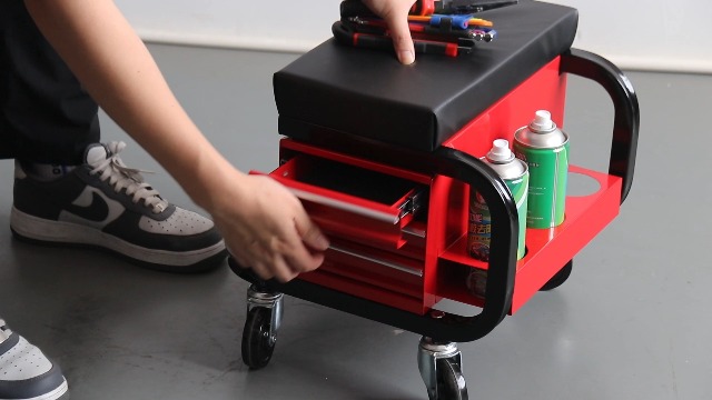 Amazon.com: TANKSTORM Tool Box Built-in Creeper Seat, Garage Shop